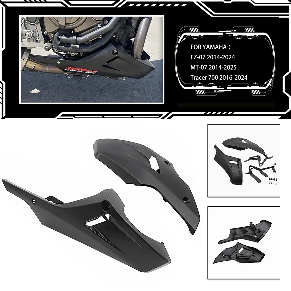 Compatible with Yamaha MT-07 FZ-07 Tracer 700 2014-2025 Motorcycle Parts Chassis Guard Lower Engine Deflector Fairing Protection