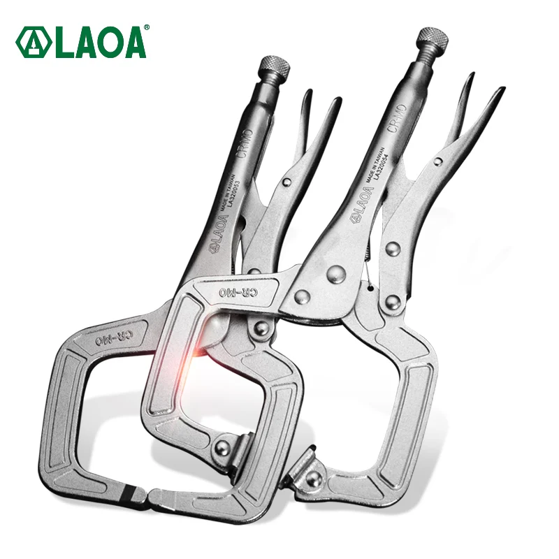 LAOA افتتاح كبير قفل كماشة C نوع كماشة قوية دوارة قطعة قدم الضغط في ماكينة الخياطة كماشة قوية المشبك اللوح النجارة تحديد أداة