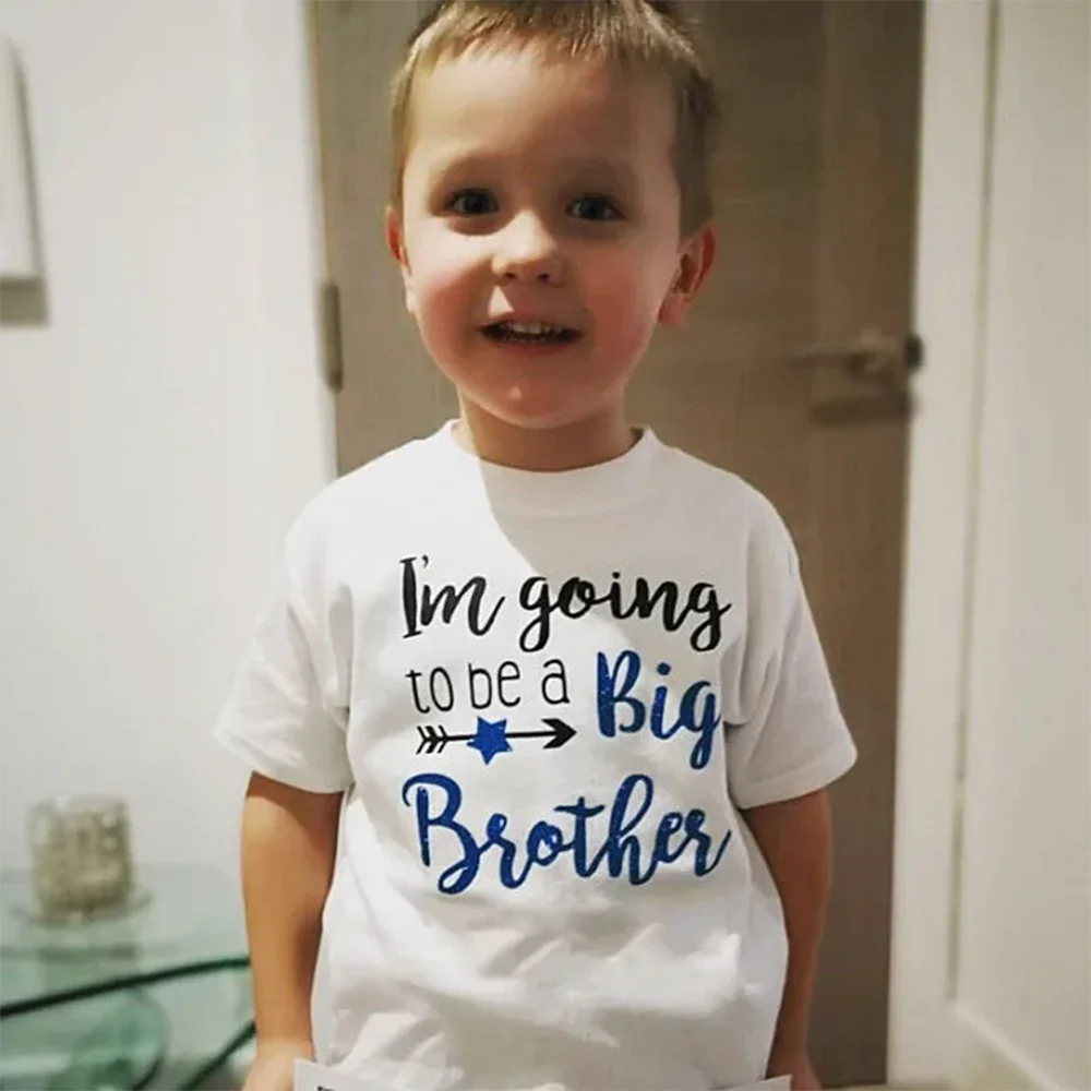 Boys Clothes I\'m Going To Be A Big Brother Birth & Pregnancy Announcement T-Shirt For Boys Baby Son Family Look T-Shirts