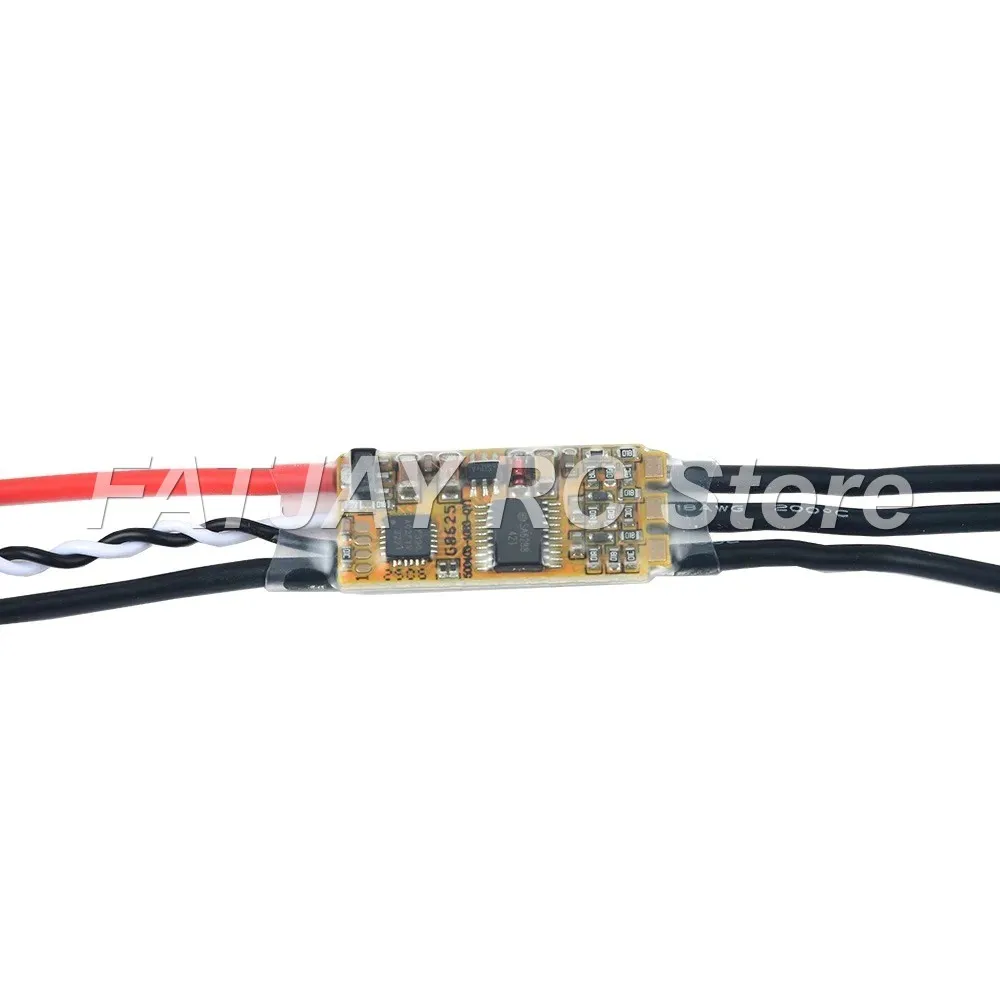 RC Boat Waterproof ESC FATJAY 30A Underwater Thruster 2-6S Bidirectional Brushless 7-25.2V Electronic Speed Controller