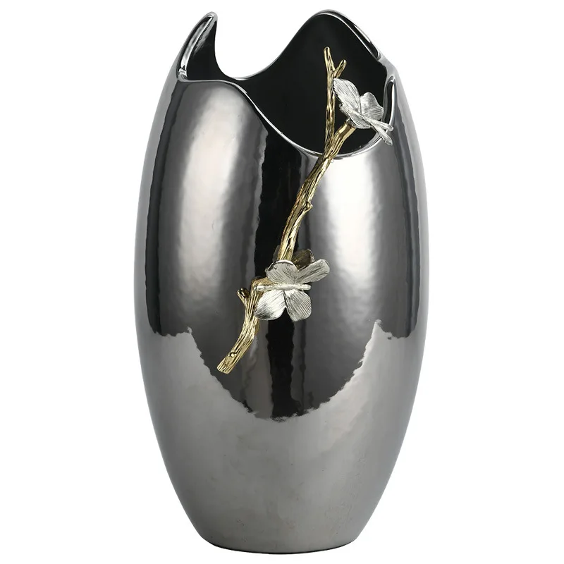 Vase Internet celebrity advanced sense flower arrangement creative living room entrance table decoration ornament