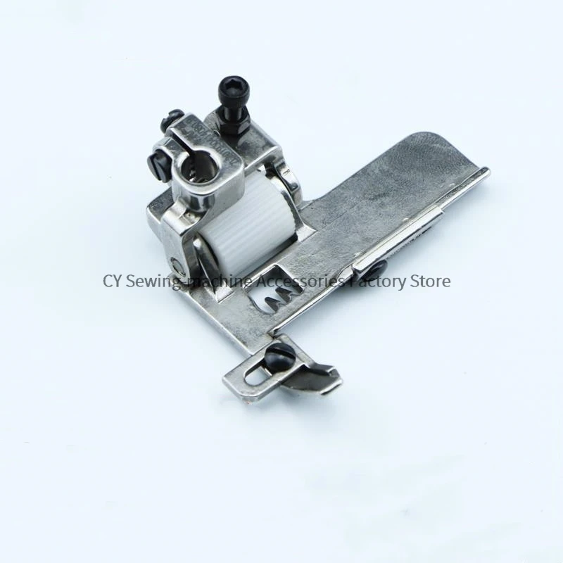 W500 Lacankhan Car Edge Wrapping Roller Presser Foot, Three Needle Five Thread Tension Sewing Machine Plastic Wheel Presser Foot