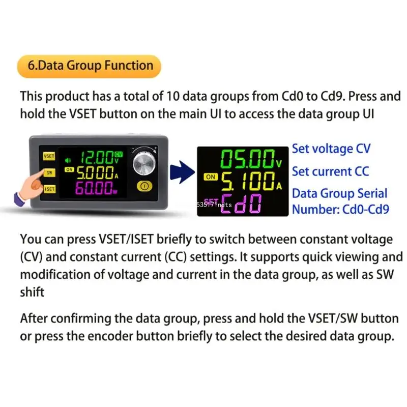 Direct Current Bucking Converter, 6-36V to 0-36V 5A Adjustable Power Supply,Step Down Regulator LCD Display Dropship