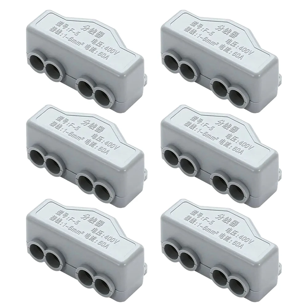 Electrical Cable Splice Connector with Secure Fixing Holes Robust Brass Construction for Reliable High Power Use