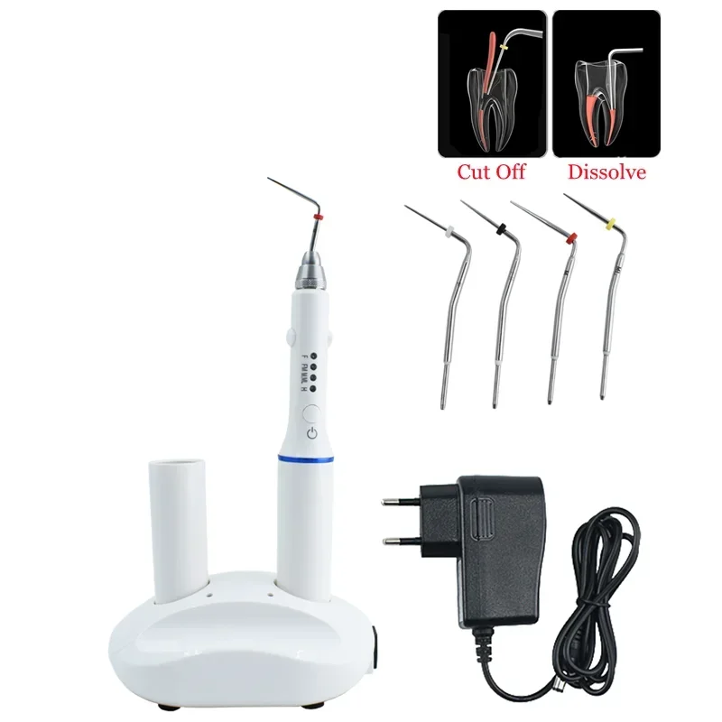 Dentals Gutta Percha Obturation Pen Double Charging with 4  Endo Tips 2s Heating Wireless Dentistry Tools