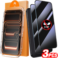 Easy Install Tempered Glass Privacy Screen Protectors for IPhone 17/17 Air/17 Pro/17 ProMax Anti-spy Auto Alignment Kit Film