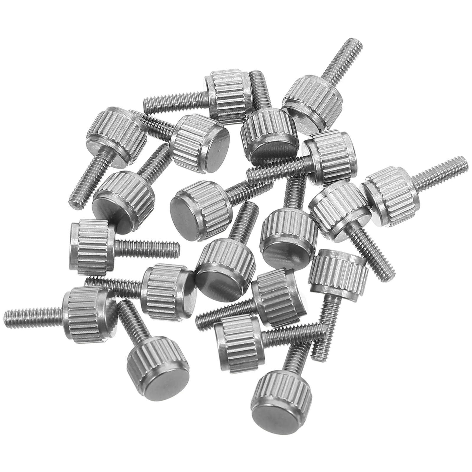 

20Pcs M2.5x8mm Stainless Steel Flat Knurled Thumb Screws for Precise Caliper Adjustments and Tool Locking Caliper Screw Bolts