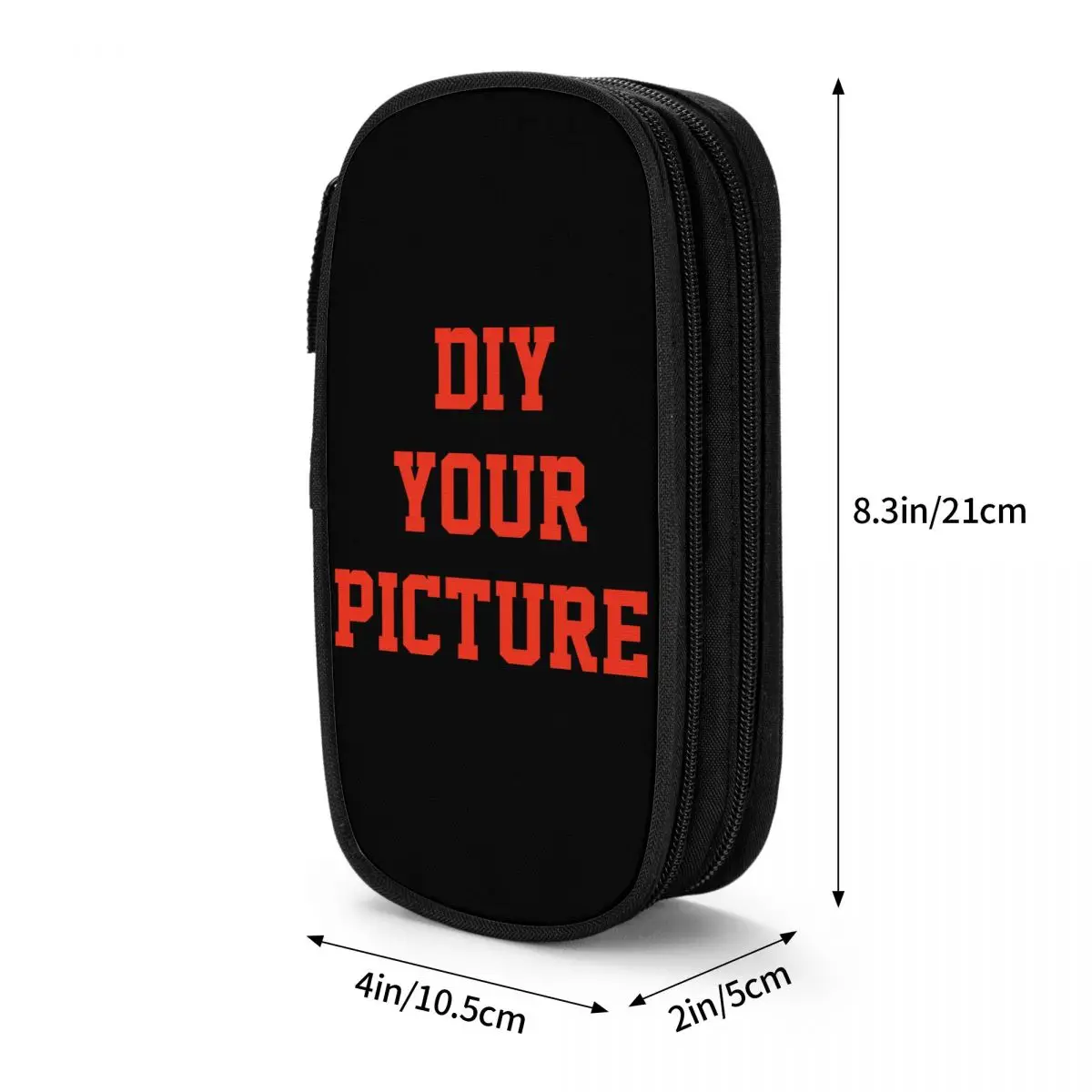 DIY مقلمة صورتك أزياء مخصصة حامل قلم حقيبة أطفال سعة كبيرة مكتب سستة pencelcases