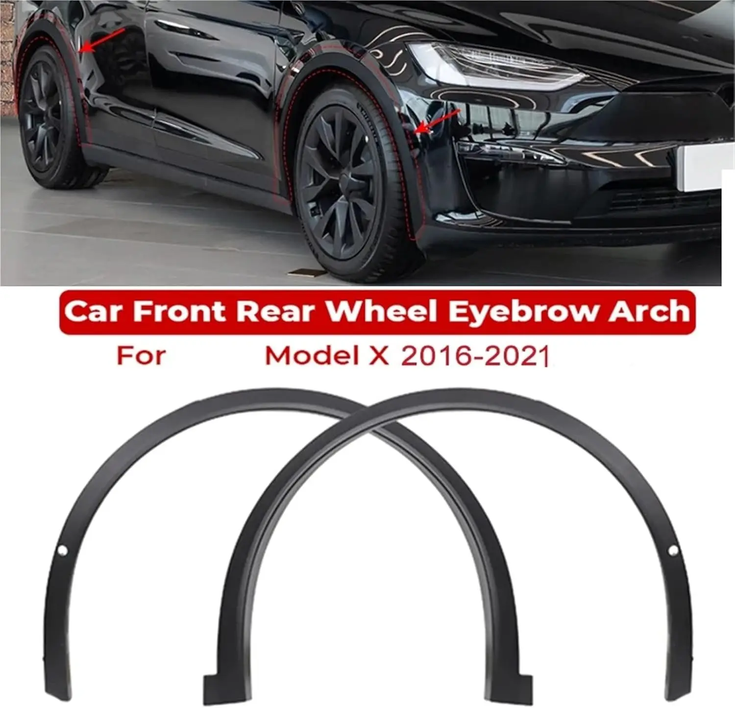 

Переднее и заднее левое правое колесо для Tesla Model X 2016-2021 1035288-00-M 1078207-00-F 1075630-00-A Защита от брызговика для губ