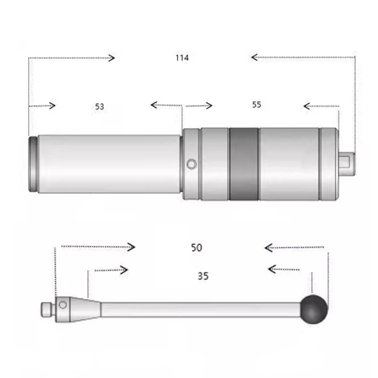 3D Photoelectric Edge Finder MMP25 CNC Machining LED Sound Optical Edge Finder Touch Probe High Precision 0.001 For CNC Machine