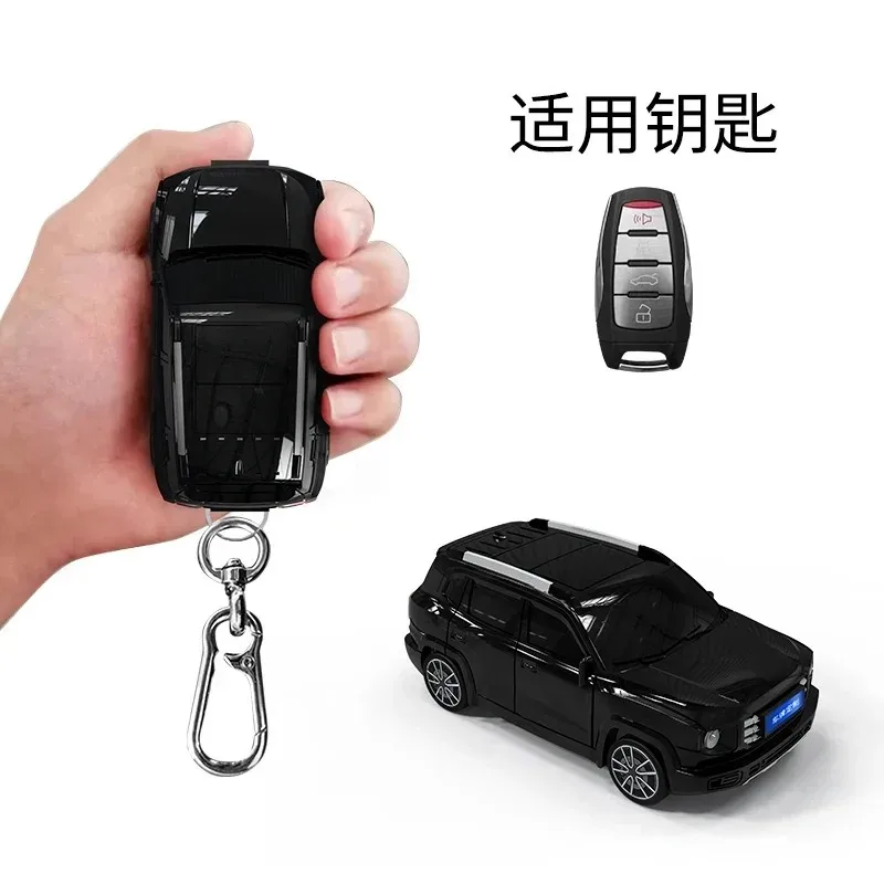 For Haval Dargo Car Model Key Case Cover 3 4 Button for  Great Wall Jolion Joico Jollein F7 H6 Jolyon F7H Keychain Accessories