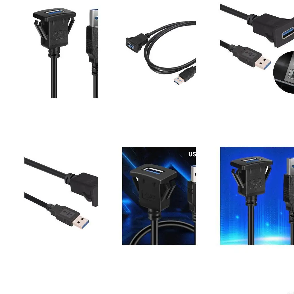 extensao-versatil-embutido-para-montagem-carro-usb30-quadrado-para-painel-do-carro