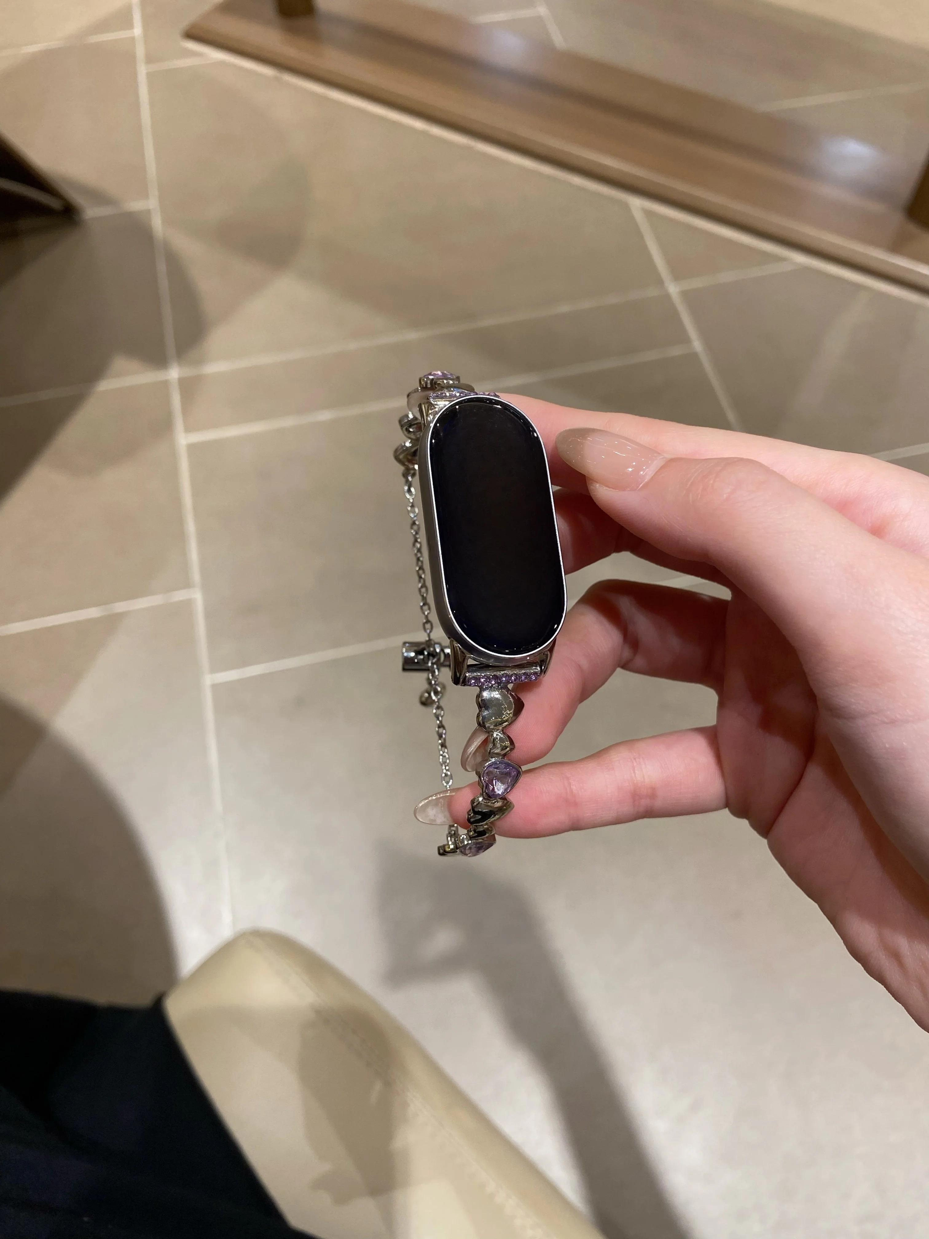 

Love Sparkling Diamond Chain Strap Suitable for Xiaomi Band 8Pro/9Pro，For Mi band 3/4/5/6/7，8/8NFC/9/9NFC/10/10NFC，For Redmi Wat