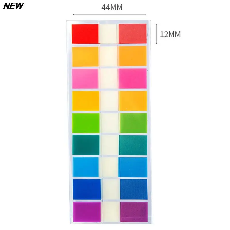 180sheets Fluorescence Label Memo Pad Index Mark Stickers Sticky Notes Bookmarks Memo Pad Notepad Stickers Stationery