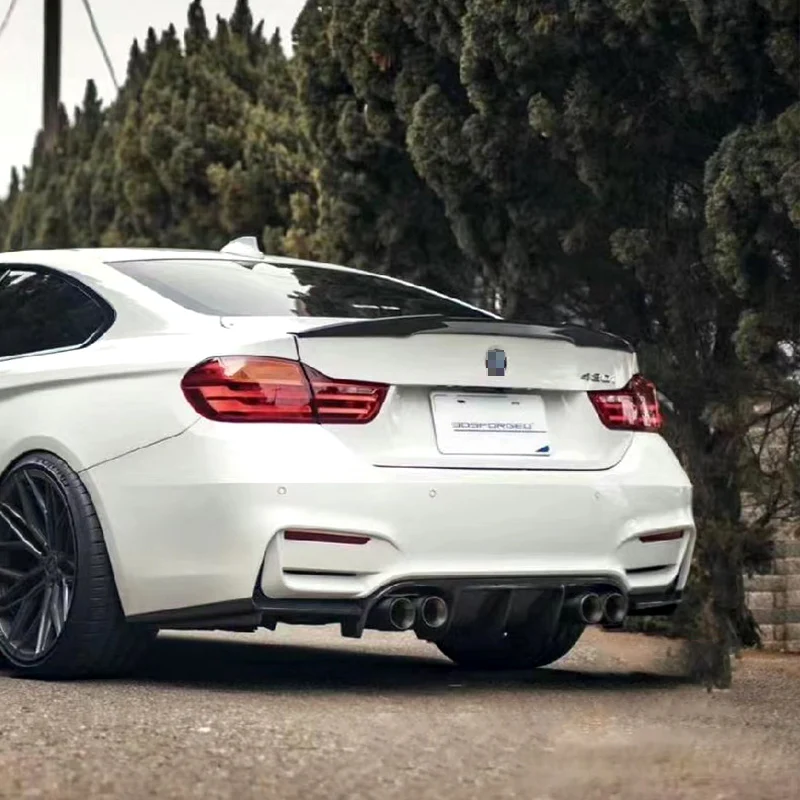 For BMW 4 Series F32 2 Door Coupe Rear Trunk Lid Spoiler Wings 2014-2020 Year M4 Style ABS Plastic Tuning Body Kit Accessories