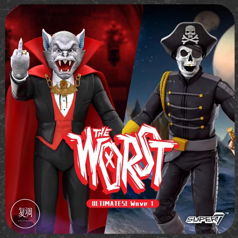 

SUPER7 1/12 The World's Most Evil Wave 1 Death Star Captain Vampire Batura Movable Doll