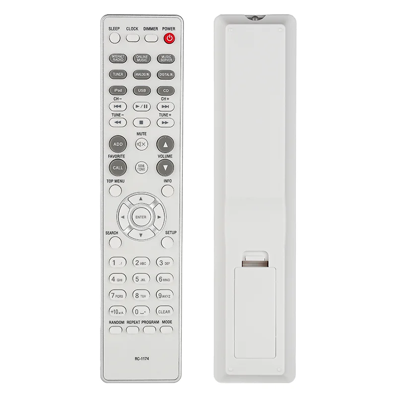 RC-1174 para control remoto Denon, compatible con receptor de CD en red Denon RCDN8 RCDN9 RCDN8K RCD-N8K RCD-N8 RCD-N9 RCD-N10 DRA-