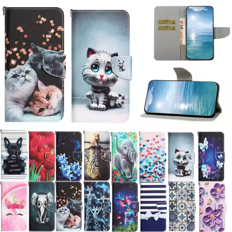6PF*Magnetic Leather Case For Samsung GALAXY A02S A03S A72 A22 A32 A13 A13 A33 M32 F22 M22 4G 5G Non-slip Holder Shockproof