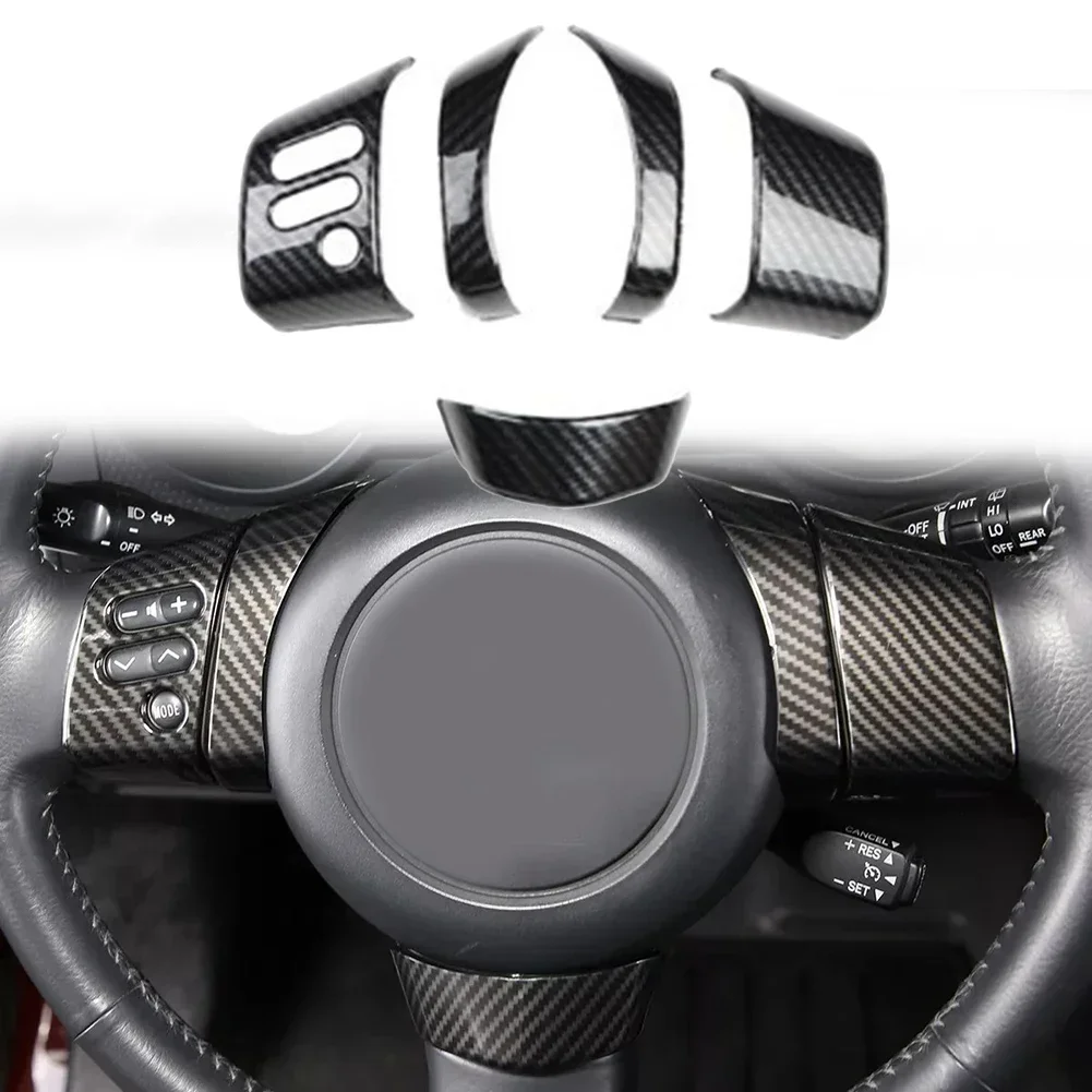 

Steering Wheel ABS Carbon Fiber Cover Trim Bezel For Toyota FJ Cruiser 2007-2021 Car Styling Interior Decoration