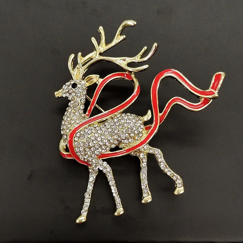 

High-end, niche and high-quality ribbon deer brooches with a sense of design, animal brooches