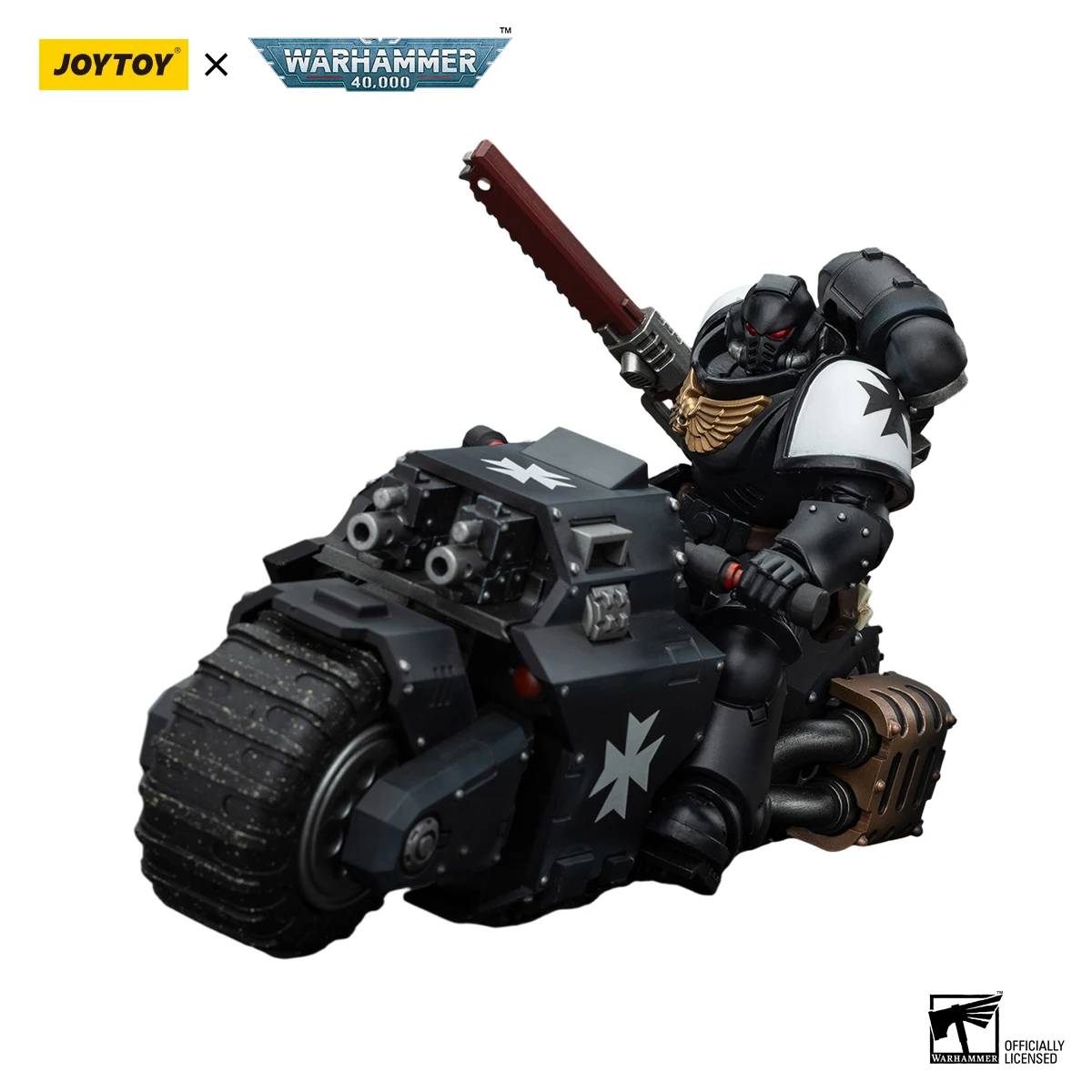 

JOYTOY 1/18 Action Figure Warhammer 40K Space Marines Black Templars Outriders Brother Valtus Anime figures Toys Model