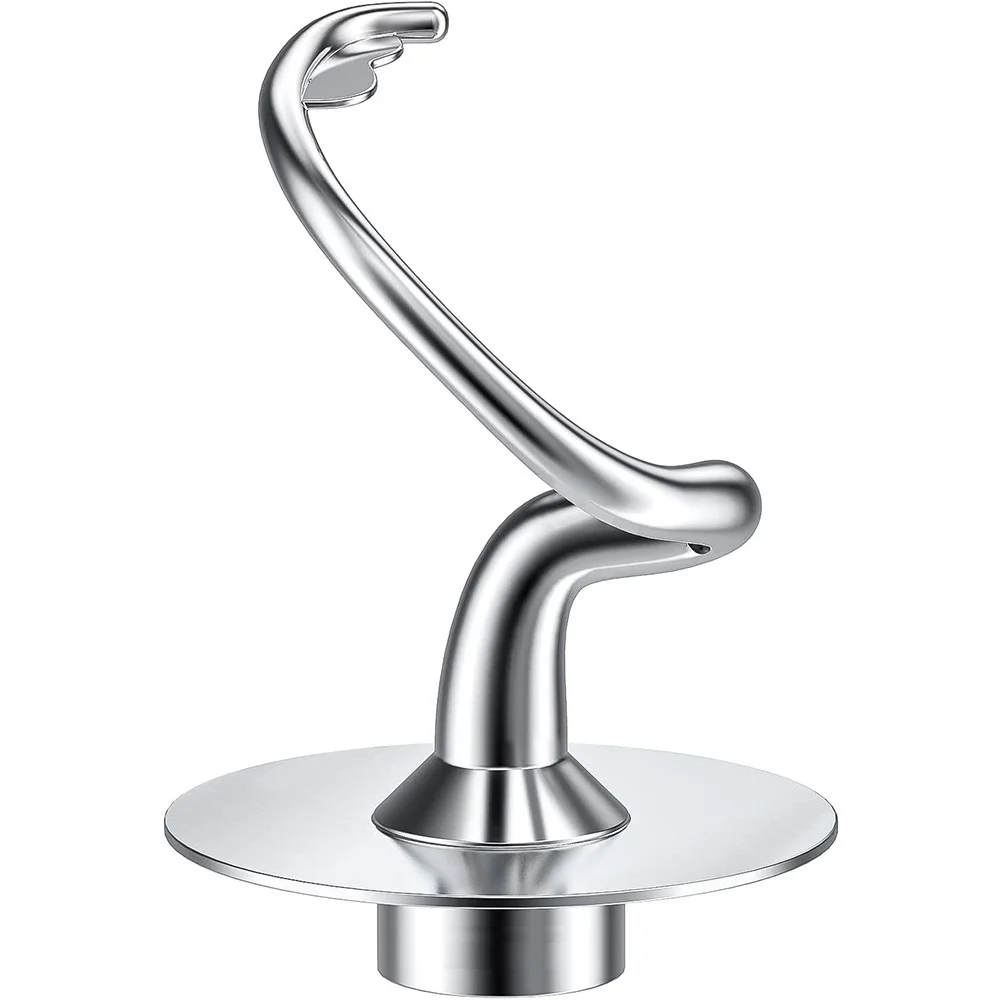 K45DH Dough Hook Attachment Stainless Steel Spiral for Kitchenaid 4.5-5QT Mixer Parts Replacement