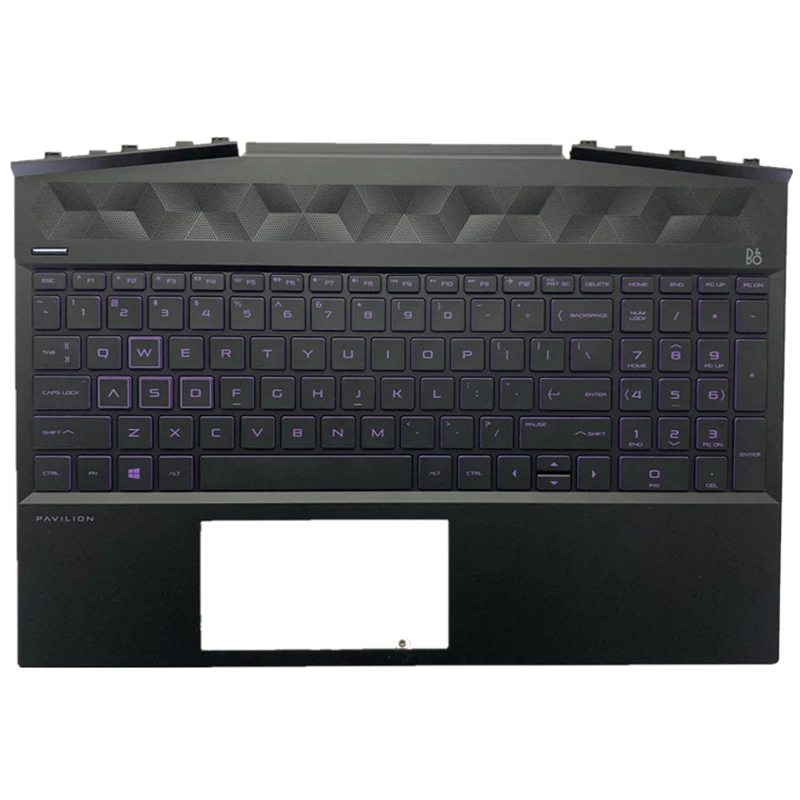 Imagem -03 - Teclado Novo Original dos Eua para hp Gaming Pavilion 15-dk 15t-dk 15-dk0126tx Tpn-c141 Palmrest Substituição Superior Inglês