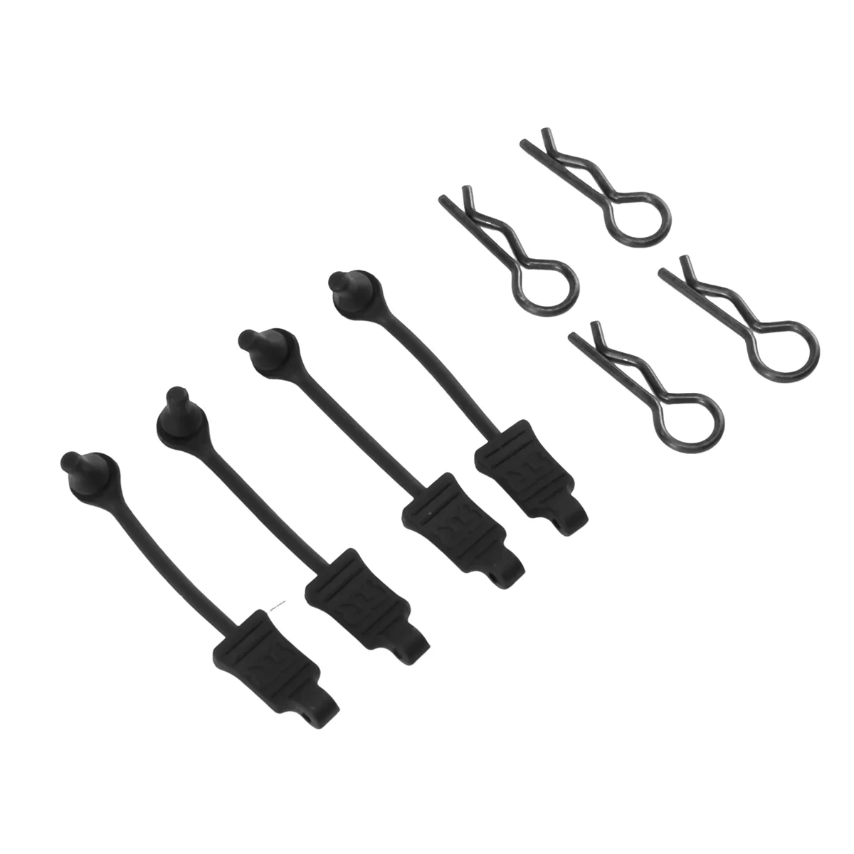 BOFF- 4Pcs Rubber Body Clip Retainer Shell Fixed Buckle Lock AR390178 for 1/7 1/8 ARRMA Mojave Limitless Typhon Kraton RC Car