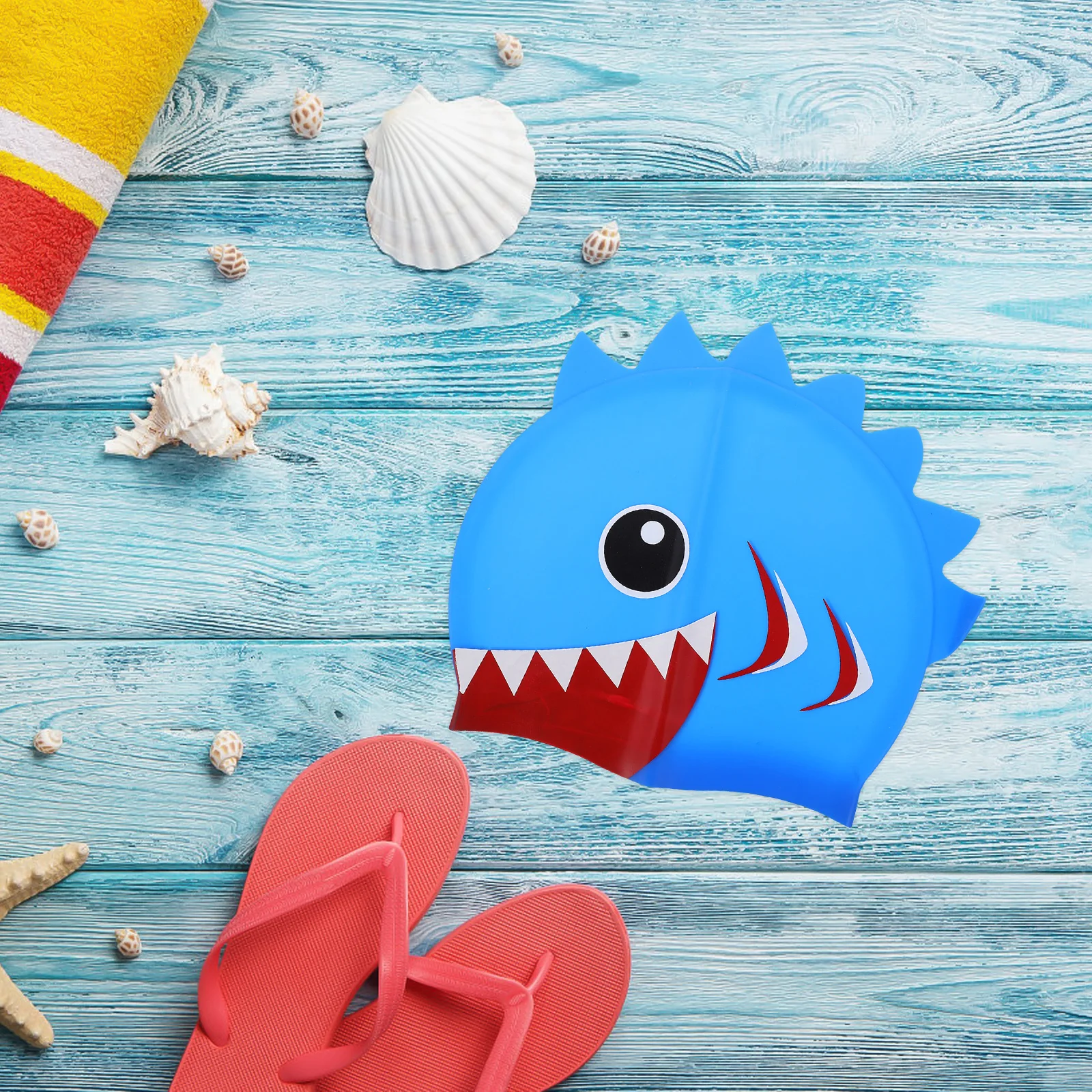 

Silicone Swim Caps Waterproof Swimming Hat Flexible Non-Slip Swim Caps Cute Cartoon Ear Protector