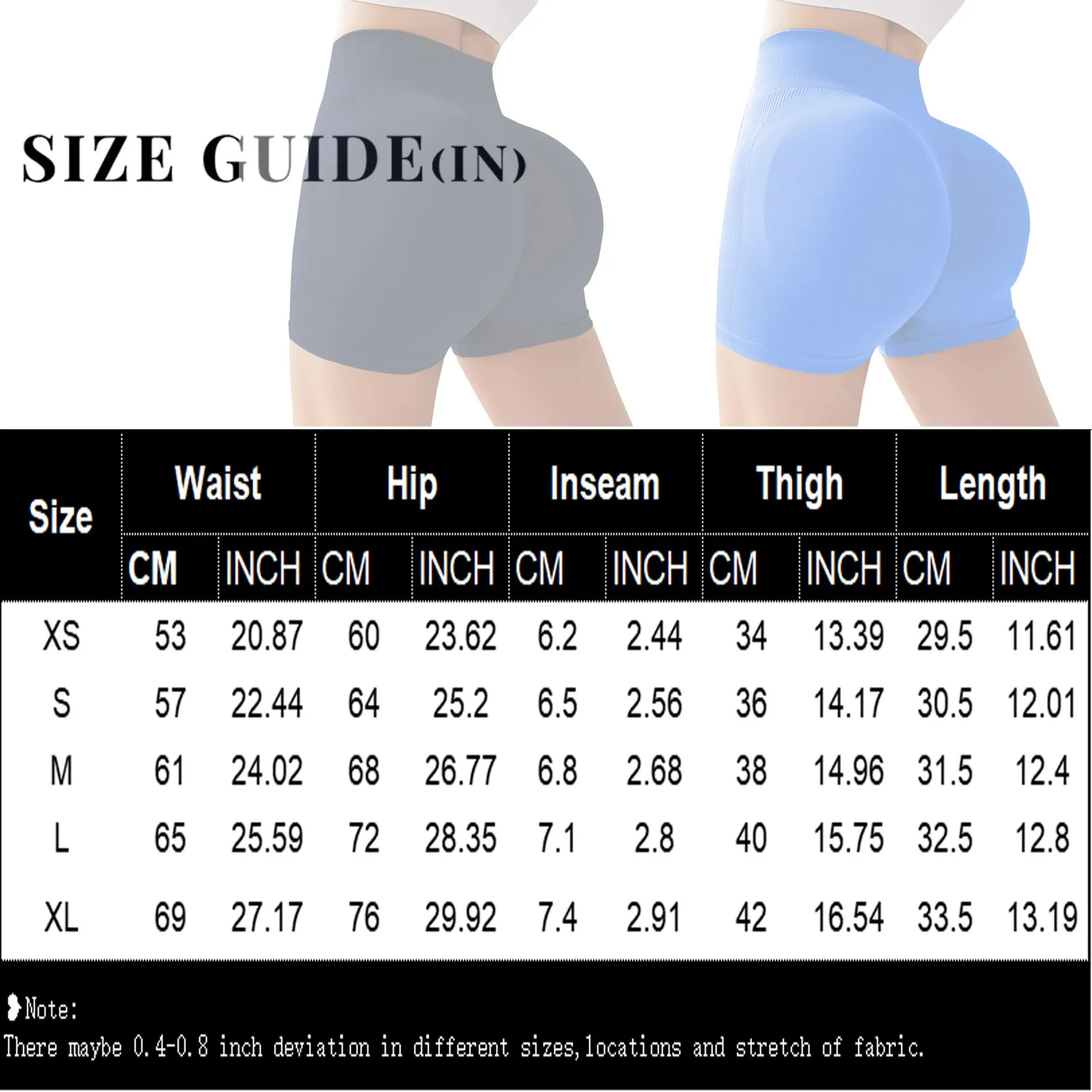 Yoga Shorts High Waist Workout Shorts Fitness Yoga Lift Butt Fitness Solid Color Breathable Soft Running Tight Shorts For Female