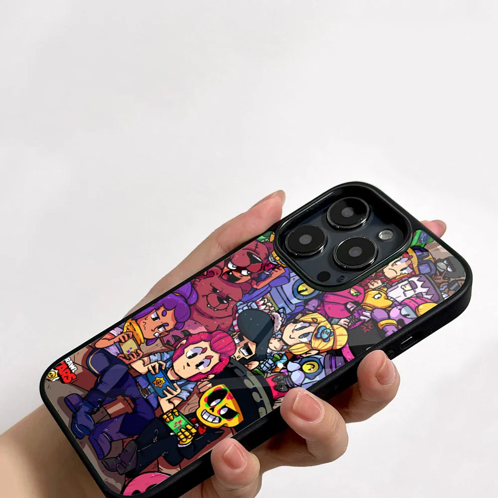 Popular Brawling Games Phone Case For IPhone 11 12 13 14 15 16 Plus Pro Max Mirror Acrylic PC TPU Cover