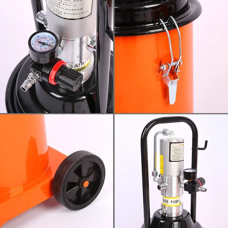Automatyczna pistoletowa smarownica pneumatyczna wysokociśnieniowa do smaru i oleju, model 2025