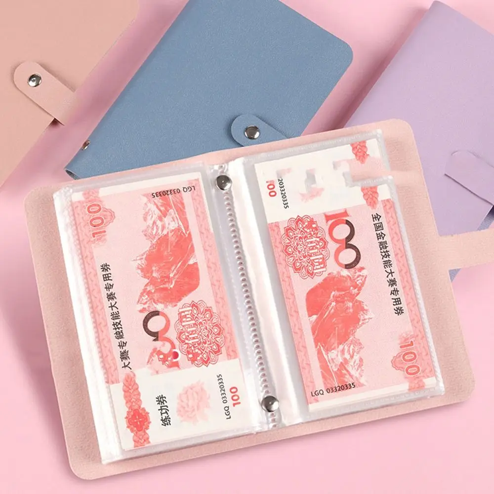 Save Money 100 Envelopes Money Saving Challenge Large Capacity PU Savings Challenges Sheets Reusable Waterproof Budget Binder