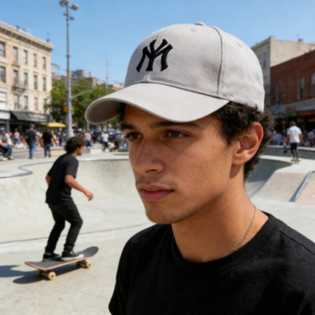 Unisex Baseballkappe mit NY-Buchstaben-Stickerei, Verstellbare Baumwoll-Dad-Mütze, Lässige Sonnenschutz-Schirmmütze für Männer und Frauen, Streetwear Sport – Detail 26