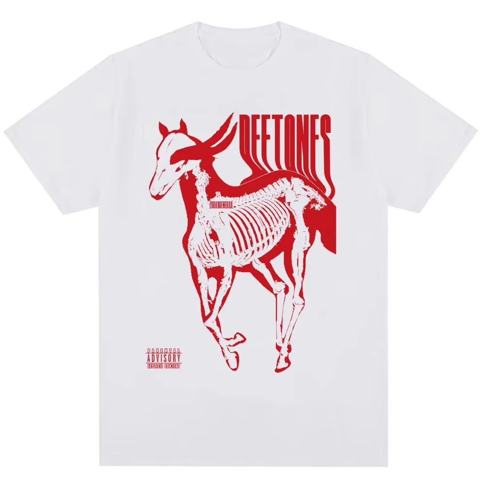

Винтажная футболка Deftones White Pony с музыкальным альбомом, в стиле хип-хоп, готическая, модная, оверсайз, для мужчин и женщин, хлопковая