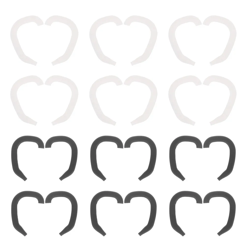 

12Pairs Ear Hook Mask Saver Comfortable Antipressure Silicone Ear Hooks for Face Masks Secure Overear Fit Portable Universal