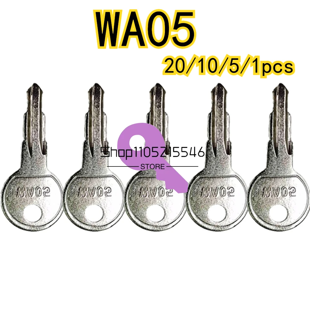 

20/10/5/1 шт. WA05 ключи для переключателя зажигания тяжелого оборудования Terex, новинка