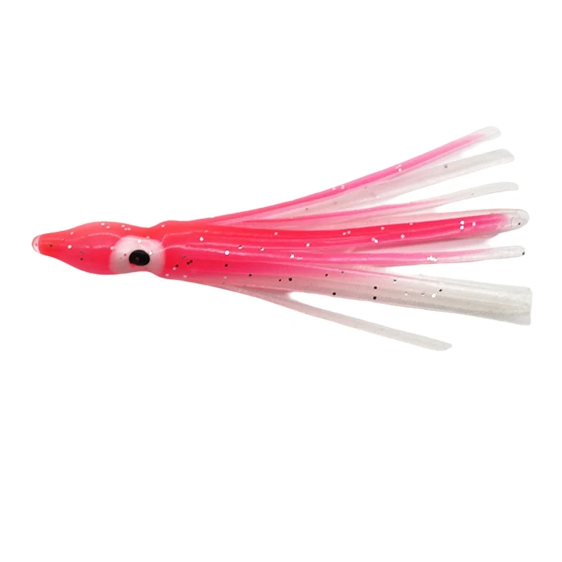 Weiche Octopus Köder 100 Mm Octopus Köder Tintenfisch Rock Angelgerät Trolling Köder PVC Leuchtenden Rock Angeln Köder