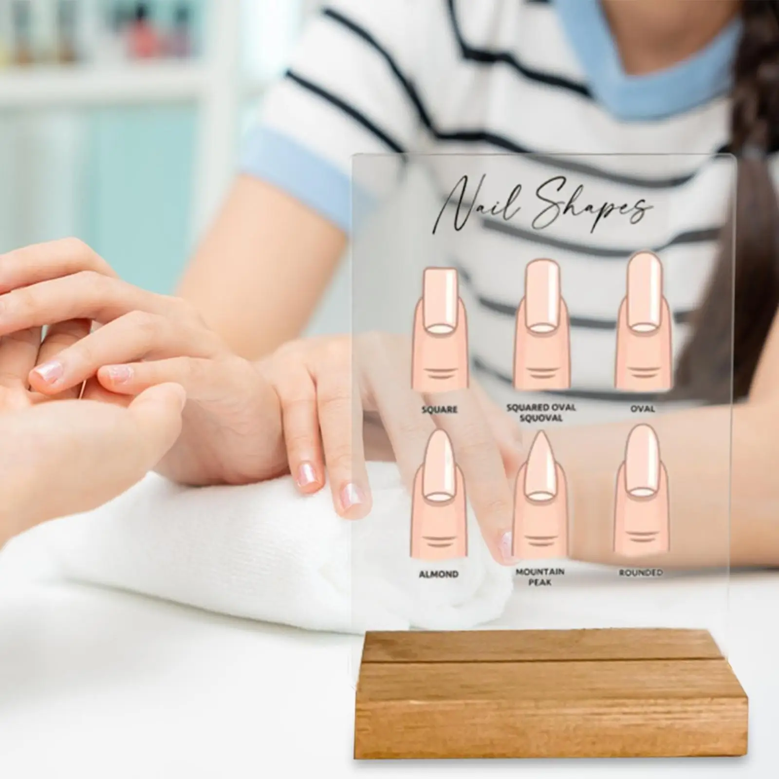 

Nail Art Display Board Portable Accessories DIY Manicure Tool Nails Colors Show Stand Nails Tips Display Board 3.94inchx5.91inch