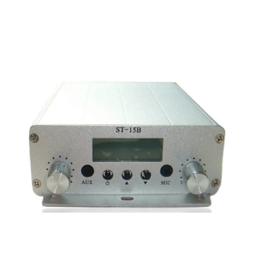 تحديث 15 واط FM بث ناقل موجات الراديو FMU ST-15B-V3 PLL ستيريو مع 76MHz-108MHz راديو السيارة مكبر للصوت
