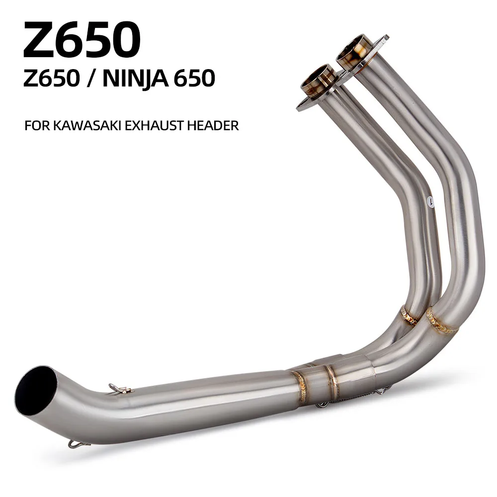 

Ninja650 Exhaust Manifold Front Link tube For Kawasaki Z650 Ninja650 2017-2023 Motorcycle 51mm exhaust pipe moto Escape kit