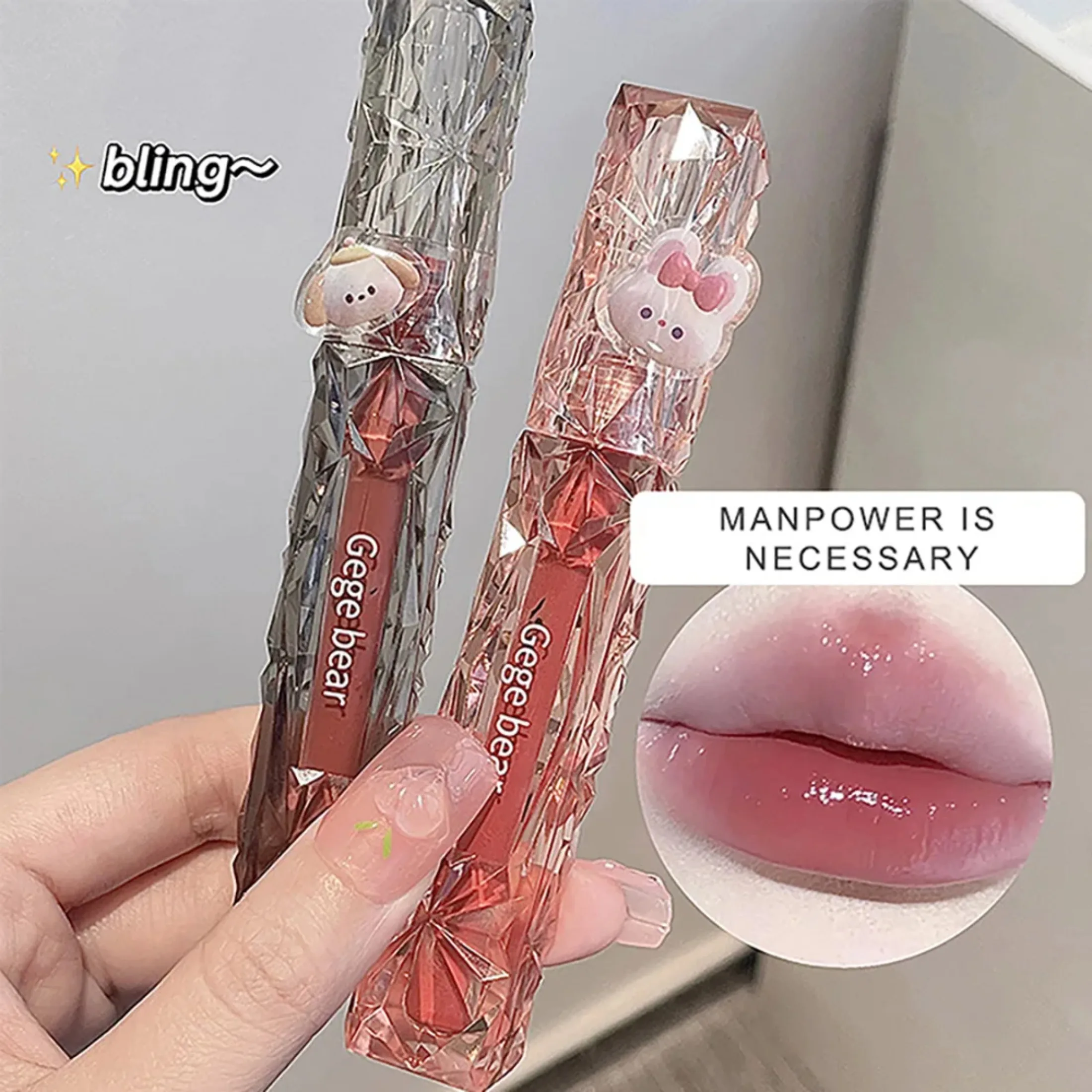 Crystal Mirror Water Lipgloss Hydraterende en ultrahydraterende hoogglans glanzende liptint Voller uw lippen