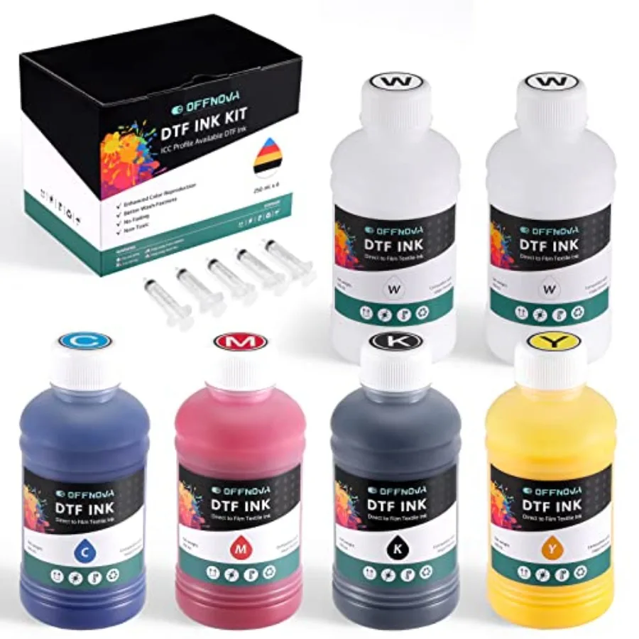 

Premium DTF Ink 1500ML DTF Ink Refill for DTF Inkjet Printer ET-8550 XP-15000 L1800 L805 R1390 R2400 Direct to Film Heat Transf