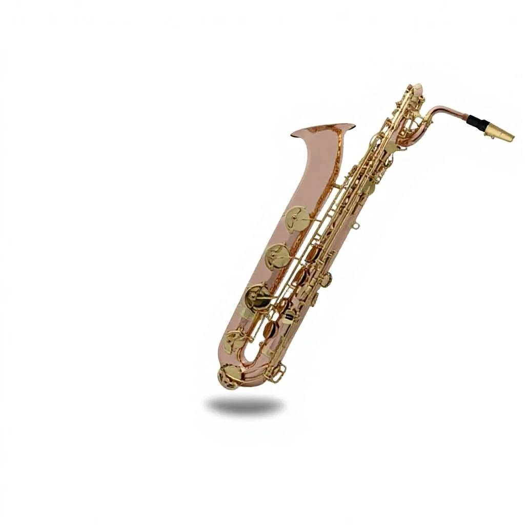 

Ilman Professional Upper Bass Down E Lacquered Gold Phosphor Bronze Saxophone With Brass Body And High-grade Canvas Bag