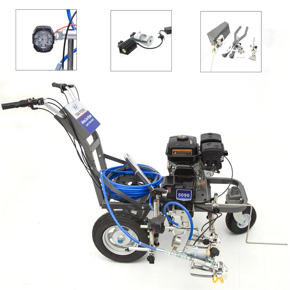 Low Cost Cold Plastic Automatic White Line Line Marking Manufacturing Machine Electric Road Marking Machine