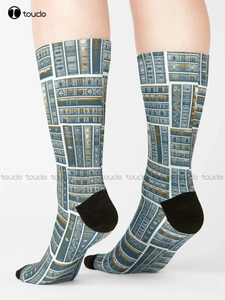 The Bookish Checkerboard Socks Boys Socks Christmas Gift Unisex Adult Teen Youth Socks Custom 360° Digital Print Women Men