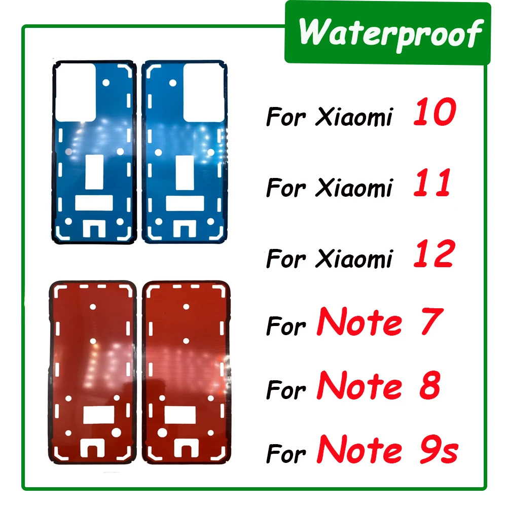 Adhesive Sticker Back Housing Battery Cover Tape Waterproof For Xiaomi 11 Lite 12 Pro / Note 11 Pro 7 9S 10 Waterproof Sticker