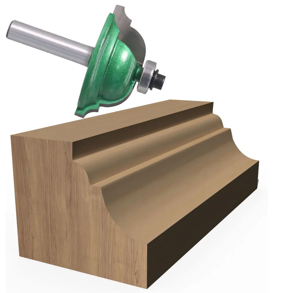 لقمة توجيه عرقوب 8 مم لباب الخزانة لصنع قاطع النجارة بحافة مزخرفة