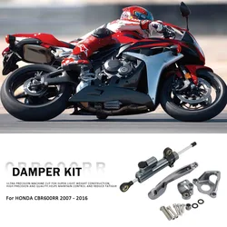 CBR 600RR Motorcycle Fiber Carbon Steering Damper Stabilizer Safety Control Bracket For Honda CBR600RR CBR 600 RR 2007 - 2016