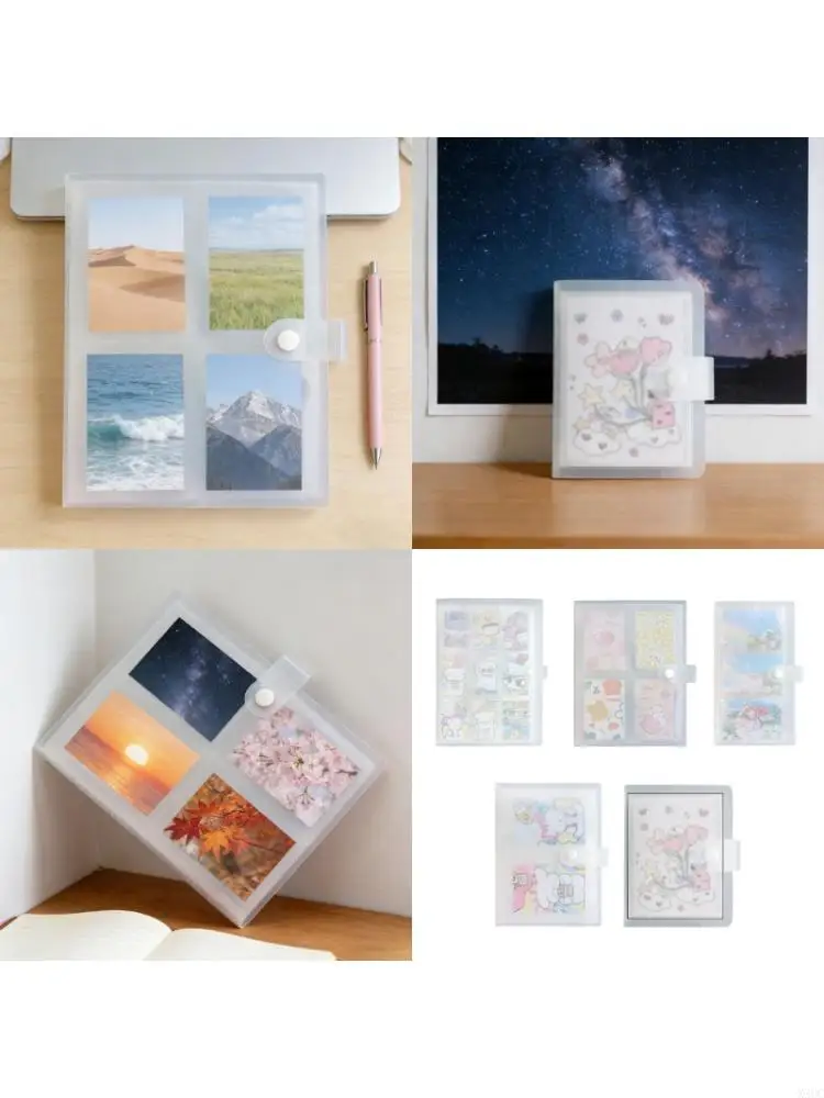 Small Photo Album Portable Ticket Card Book Organizers Photocards Storage Book For Train Ticket And Memory Storage X3UC